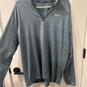 Nike Heathered Blue Dri-FIT Top